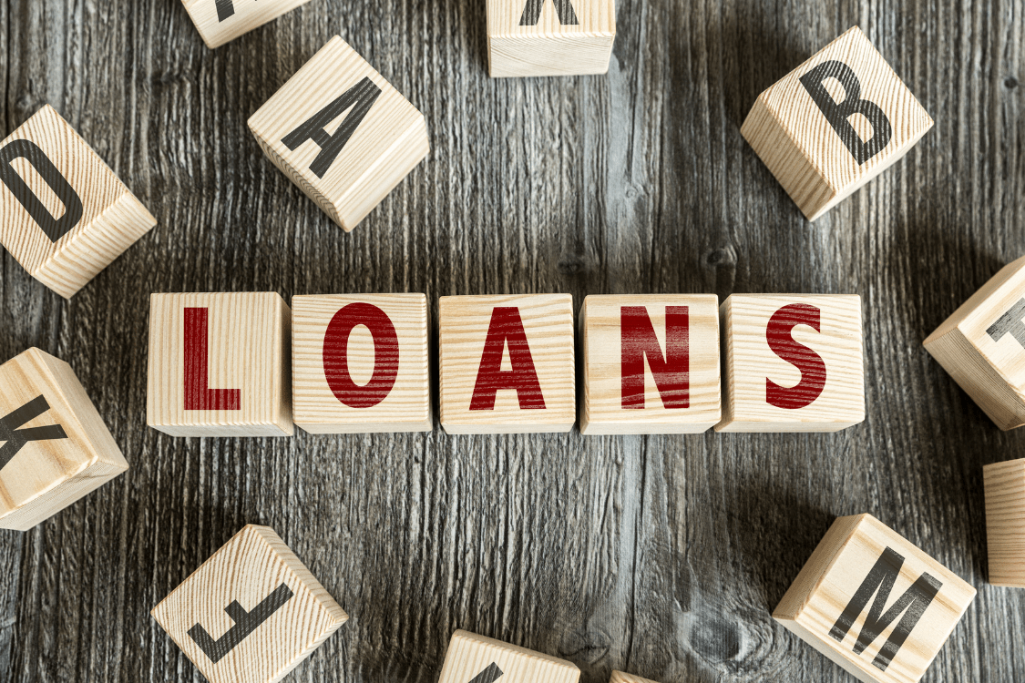 Loans written in block letters.