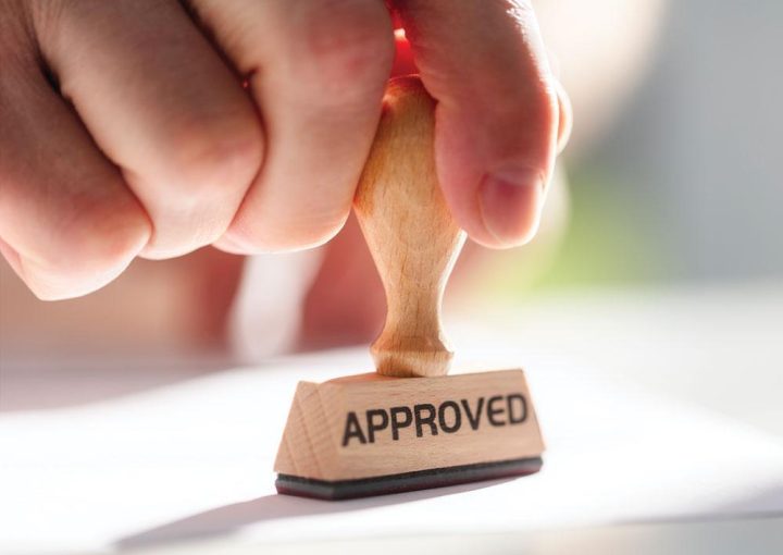 Stamp of approval.